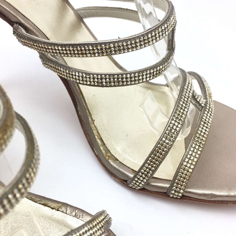 Stuart Weitzman Stops Traffic Crystal  sandals sz - Picture 15 of 15